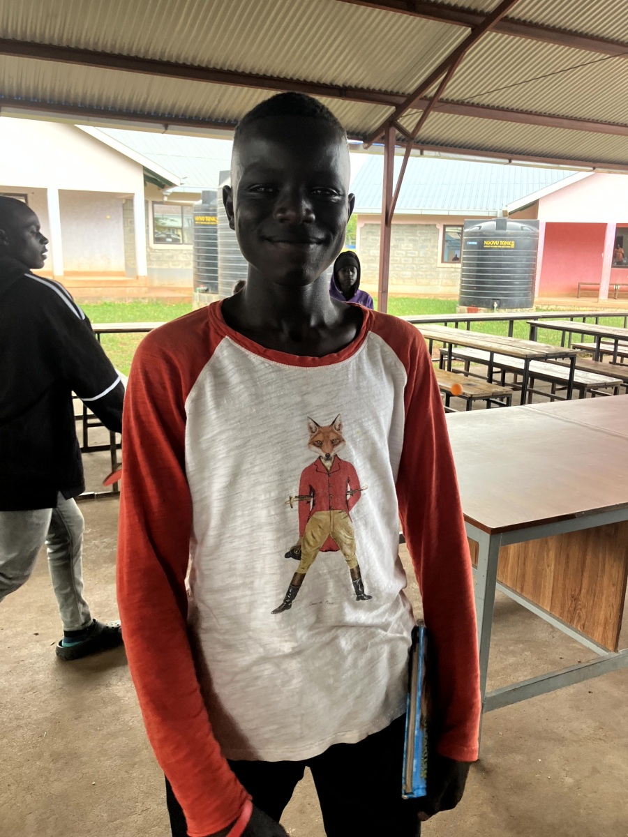 A young person in Kenya