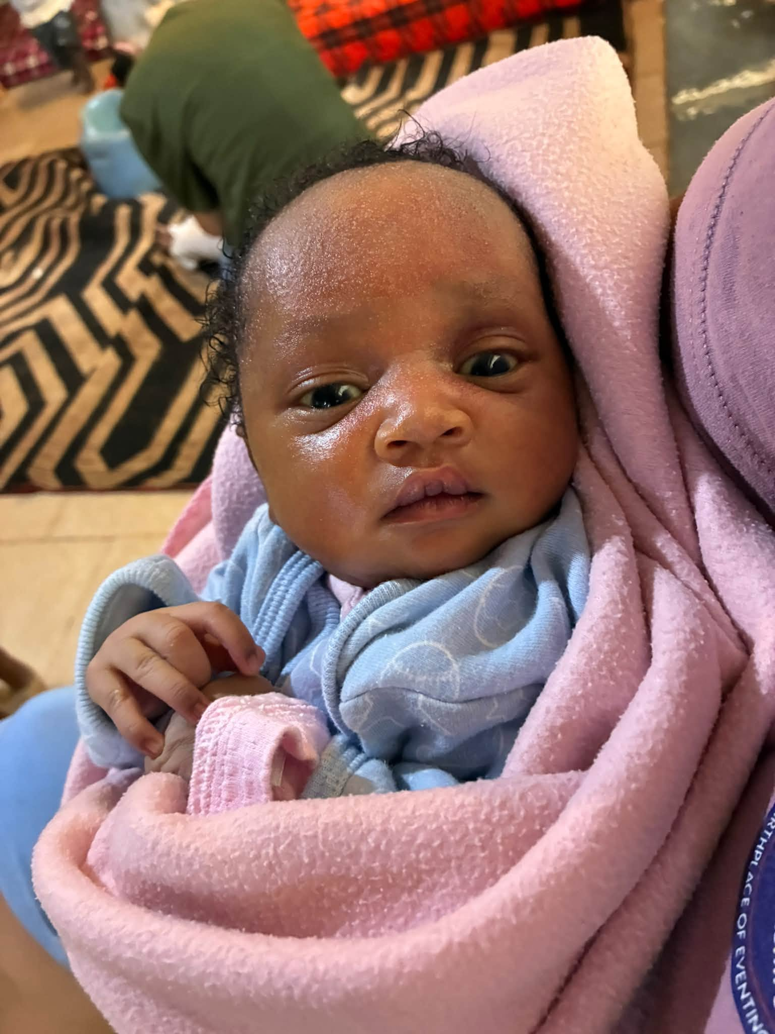 Four-day-old newborn resting in care in Kenya